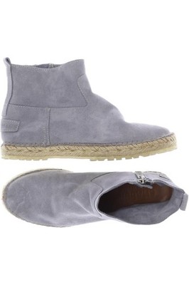 Shabbies Amsterdam Stiefelette Damen Ankle Boots Booties Gr. 38 Grau #jnp7gk6