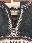 DALE OF NORWAY Black and White 1/4 Zip Fair Isle Wool Knit Sweater Size S — photo 2