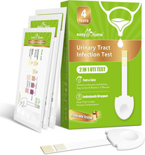 UTI Test Strips 4 Pack Urinary Tract Infection Tests Leukocytes Nitrite Home