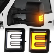 Switchback LED Side Mirror Lights for 2008-2016 F250 F350 F450 F550 Super Dut...