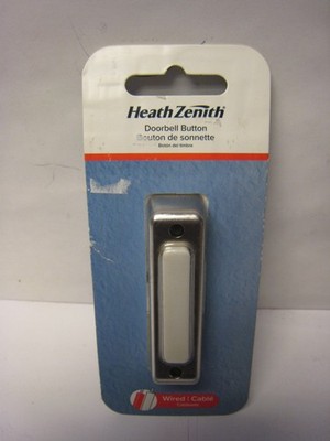 Heath Zenith Satin Nickel Metal  Doorbell Button 18000217 Heath Zenith