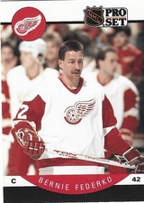 1990-91 Pro Set - Bernie Federko #70 Detroit Red Wings