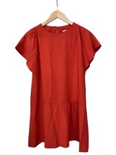 RED VALENTINO Short Sleeve Dress 40 Polyester RED HR3VS135 V11867R