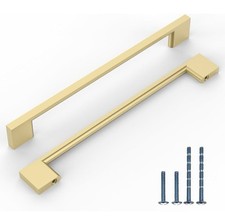 Kitchen Cabinet Handles 7.5 Inch Brushed Gold Cabinet Pulls 8Pcs NEW