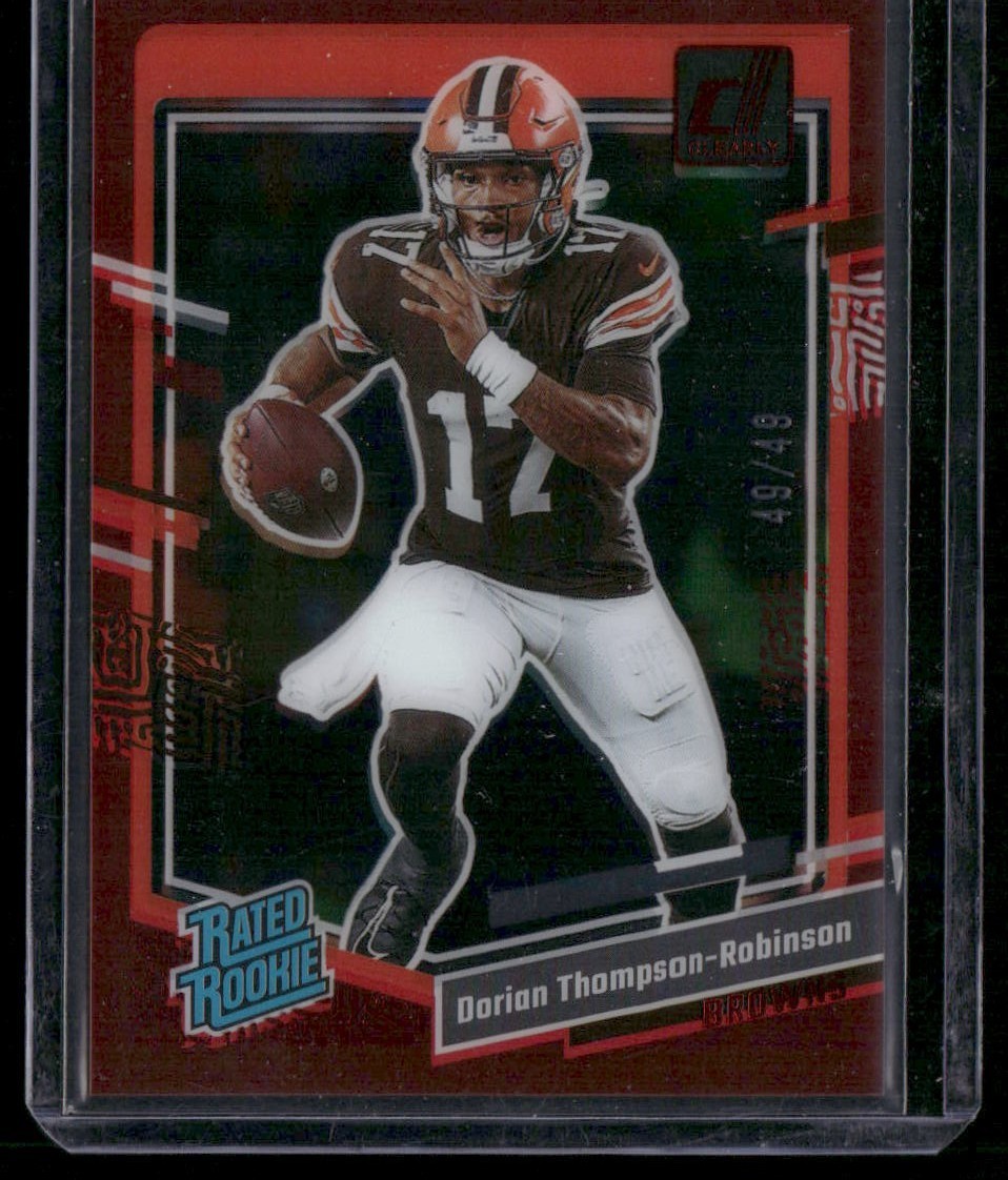 2023 Clearly Donruss #60 Dorian Thompson-Robinson RC Red /49