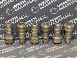 USED Lot of 6 Perfecting Coupling Series D 3/8" Quick Disconnect Couplings