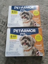 PetArmor Plus for Small Dogs 5-22 lbs Flea Ticks 6 Doses Each 2 Boxes Sealed