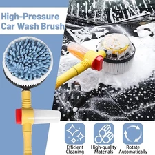 360° Rotating Car Wash Brush Set – Telescopic Handle, Soap Dispenser, Detachable