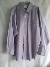 brooks brothers button up size 17 33 purple