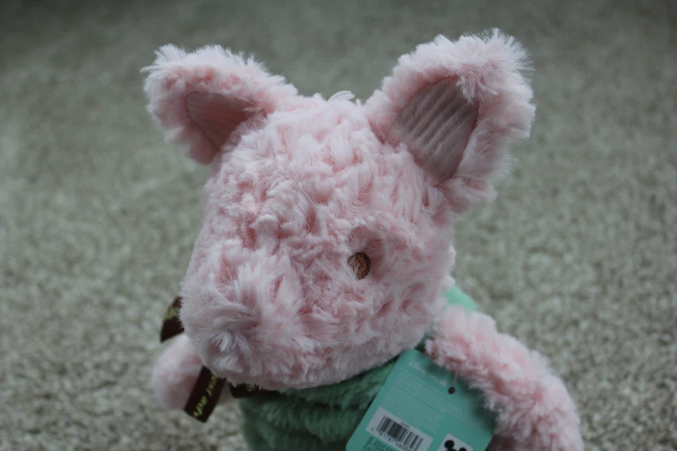 Juguete de peluche infantil Winnie the Pooh Disney Preferred Piglet verde 12" nuevo con etiquetas Foto 2 de 4