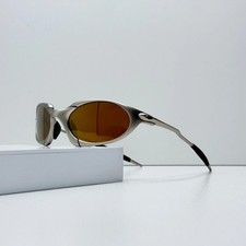 Oakley Romeo X-Metal Sunglasses Silver Frame Brown Lens