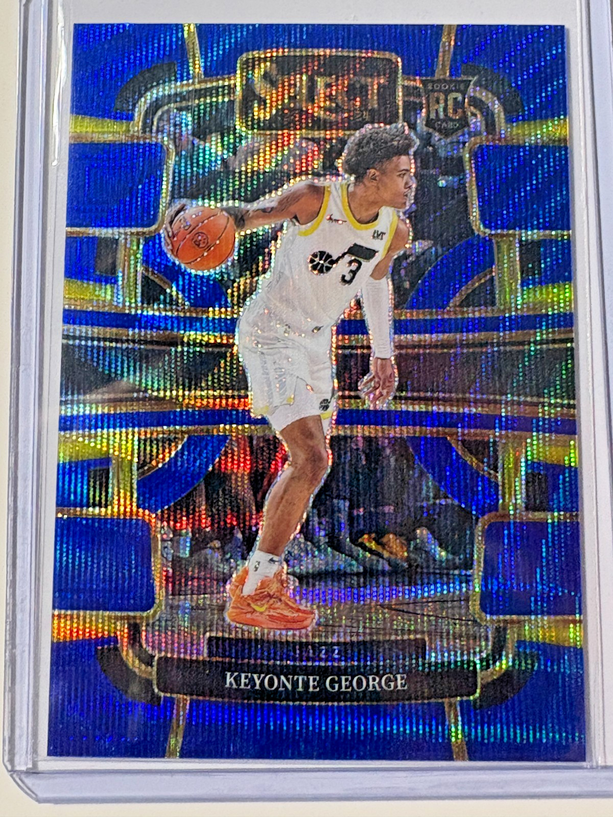 Keyonte George 2023-24 Select Prizms Blue Wave (RC) #75 Utah Jazz! 73/75