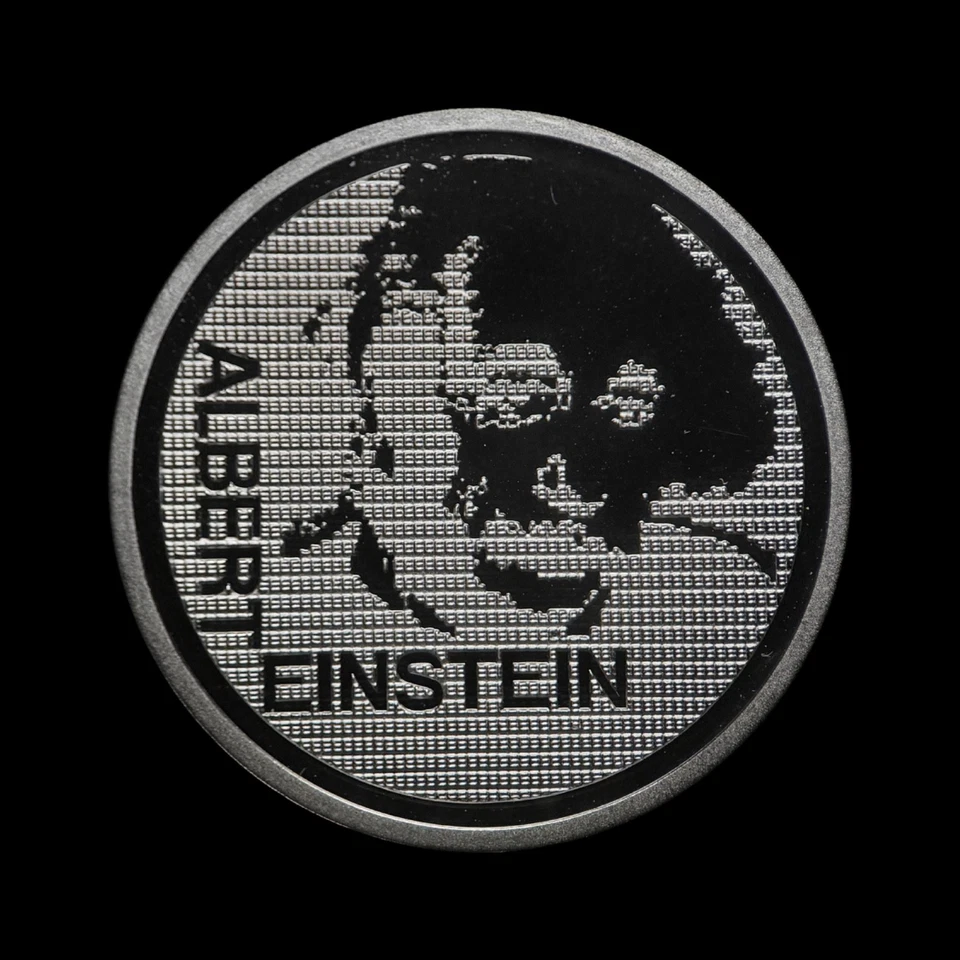 SWITZERLAND. 1979, 5 Francs - Albert Einstein, Portrait, Letter E, Proof 2 - Image 3 of 4
