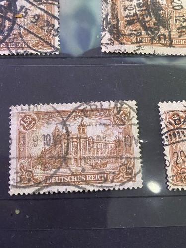 German Postage Stamp Set Reichspostamt In Berlin Brown Rare Stamps - Picture 11 of 19