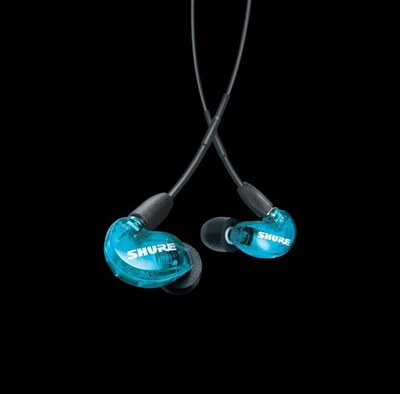 SHURE SE215 Earphones In-ear Detachable Professional Sound Isolating - Blue