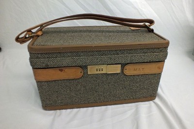 Vintage Hartmann Train Case Overnight Tweed Leather Combo - Main Image