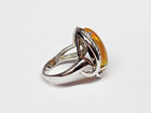 HUGE 14k White Gold WELO OPAL & Diamond Accent Freeform Ring Sz 9 — photo 6