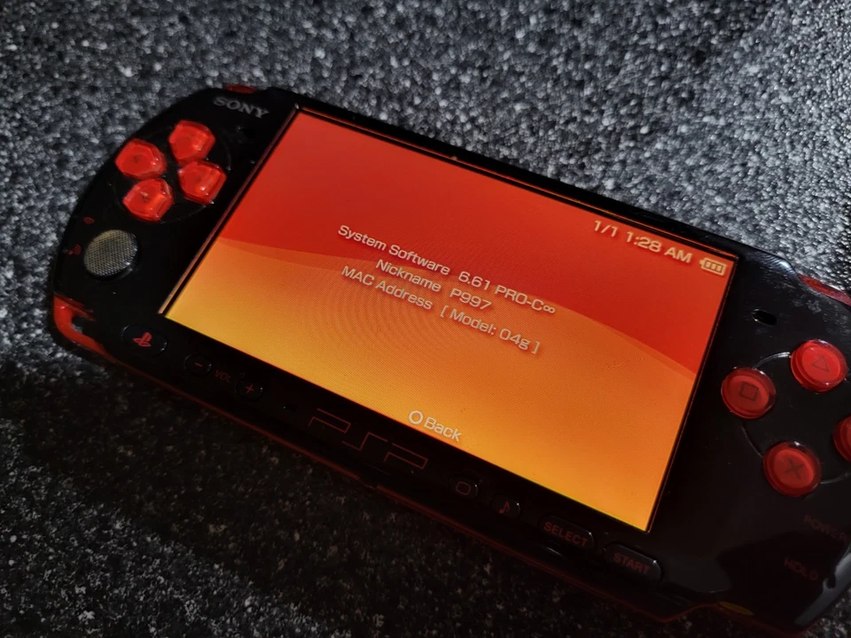 Console Sony PSP 3001 EUA GOD OF WAR carregador de bateria funcional pacote com 32GB - Imagem 4 de 4