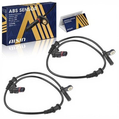 AISIN Qty(2) Front ABS Wheel Speed Sensor for Mercedes-Benz C320 SLK200 CLK500