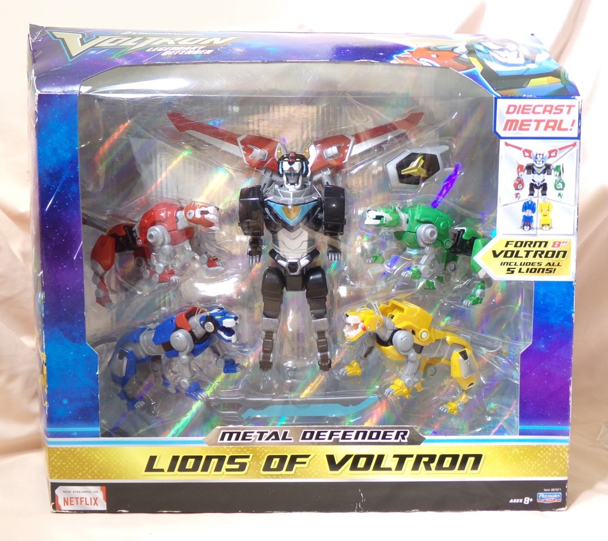 VOLTRON LEGENDARY METAL DEFENDER SET-New-Diecast-Dreamworks-2017