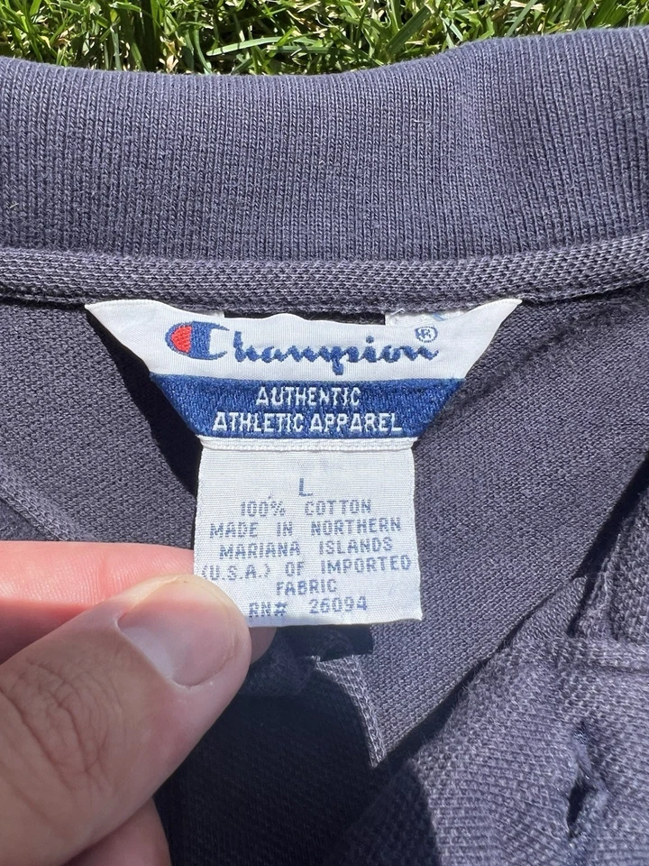 Camisa De Colección New England Patriots Grande Azul Golf Polo Campeón de Fútbol NFL Foto 3 de 4