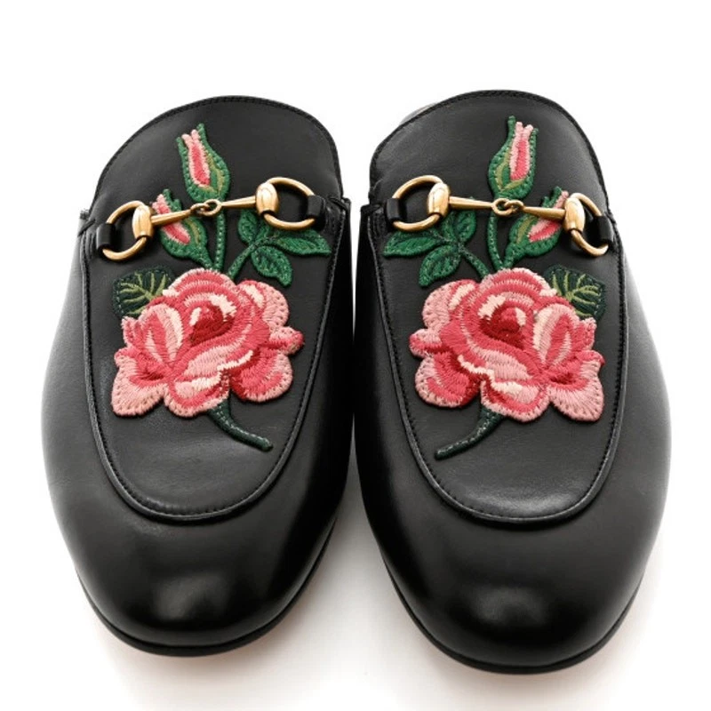 Gucci Leather Upper Floral Flats for Women for sale | eBay