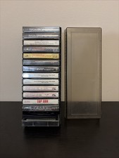 Vintage Cassette Tape Case Lot Of 15 in Case 60s, 70s, Oldies And Variety