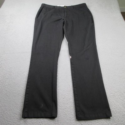 Volcom Corpo Class Chino Pants Mens 36x32 Black Regular Fit Twill Cotton