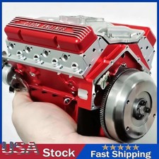 V8 Engine Kit Gas Model Resin Model OHV V8 Small Engine Model Kit for Car Fans