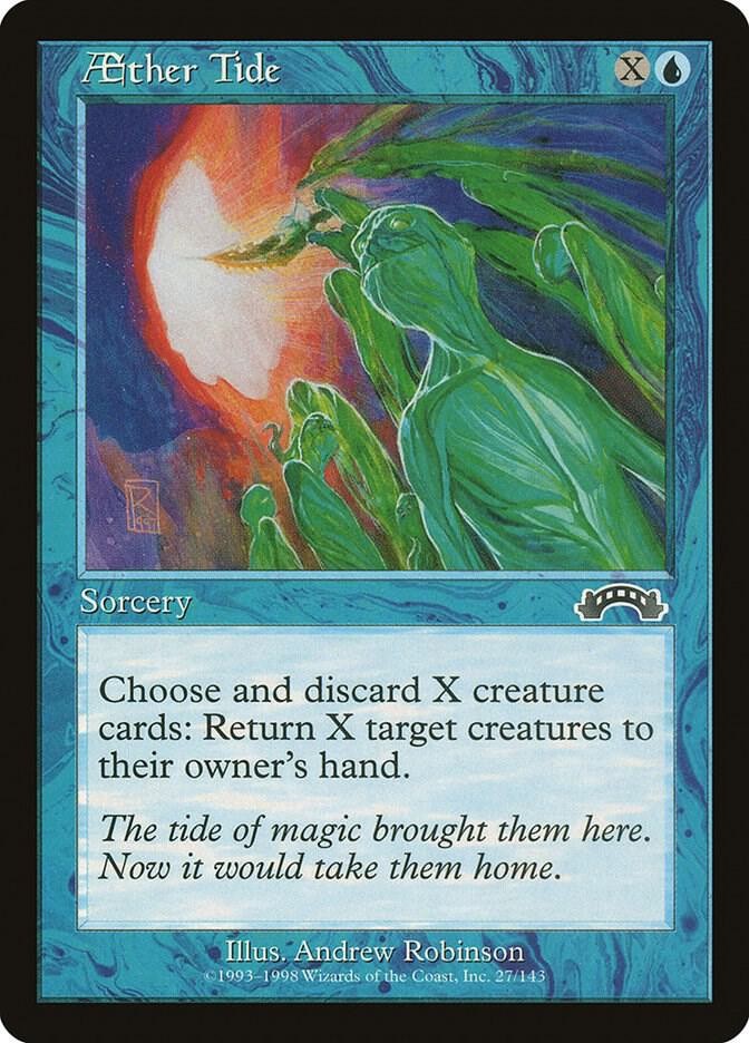 Aether Tide 27 Common Exodus Magic: The Gathering Lightly Played
