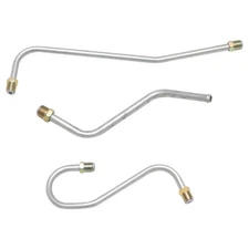 Engine Line Pump To Carburetor Tri Power 1965 Pontiac GTO OE Steel 3pc