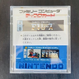 Famicom Grand Prix F1 Race Nintendo Famicom Disk System 1987 FSC-FRGE Racing