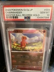 Charmander 004/165 Master Ball Reverse Holo Sv2a 151 Pokemon Japanese PSA 10