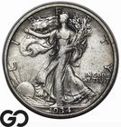 1934-S Walking Liberty Half Dollar, XF+ Better Date