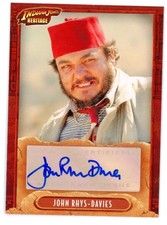 2008 Indiana Jones Heritage Autograph Auto John Rhys Davies as Sallah RARE