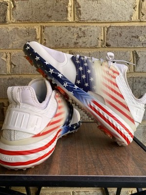 Size 10 Puma Ignite PWRADAPT USA Caged Golf Shoes Stars Stripes