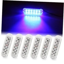 12led Emergency Strobe Lights For Truck Car Vehicle Surface Mount Led Blue
