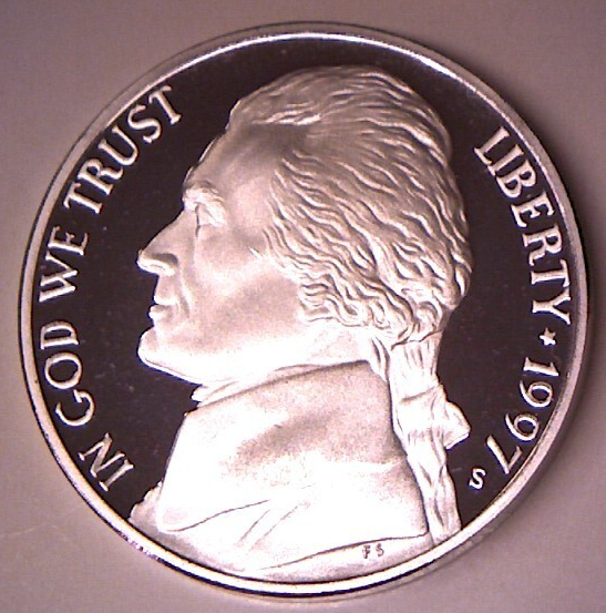 LEONERLPARIS未使用　定価290000円＋税 シルク100% 1997 S PROOF JEFFERSON NICKEL **FREE SHIPPING** | eBay