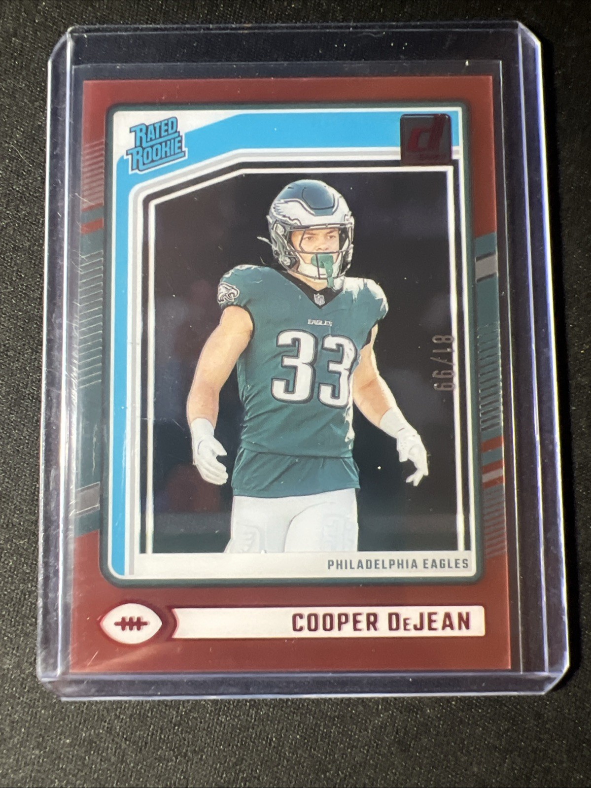 2024 Donruss Clearly Cooper DeJean Rated Rookie RED 23/99 🔥
