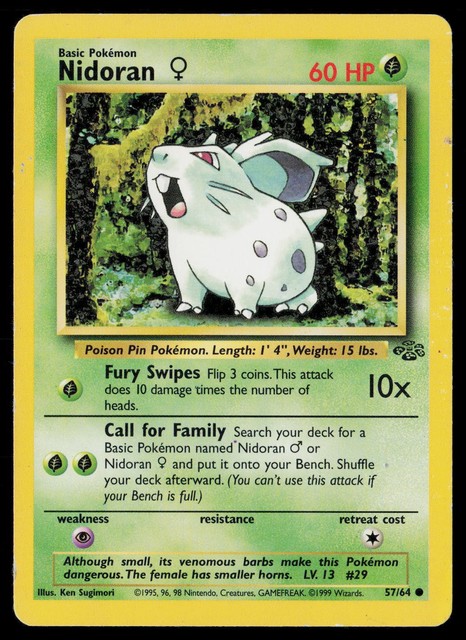 Nidoran [Reverse Holo] #82 (Legendary Collection (2002))