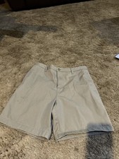 Girls Land  s End Khaki Walking Shorts W/Adjustable Waist -16