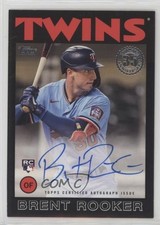 2021 Update 1986 Topps Baseball Black 105/199 Brent Rooker #86B-BRO Auto 06z2