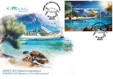 TURKEY / 2025, Akdeniz Sources of Mediterranean Sea EUROMED, FDC
