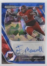 2021 Panini Prizm Draft Picks Blue Ice 27/75 Forrest Merrill #DPA-FOR Auto 0c2