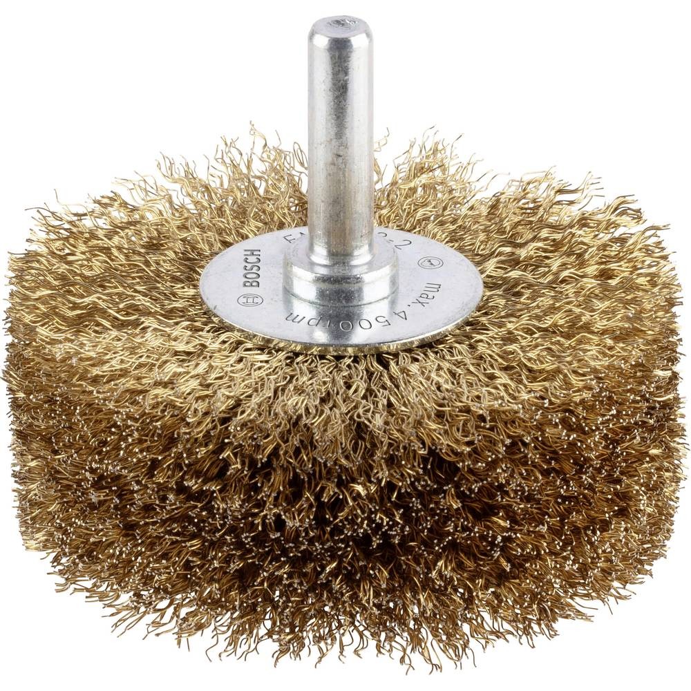 Brosse circulaire fils ondulés 80mm anti-rayure pour métaux