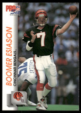1992 Pro Set #456 Boomer Esiason Cincinnati Bengals football card