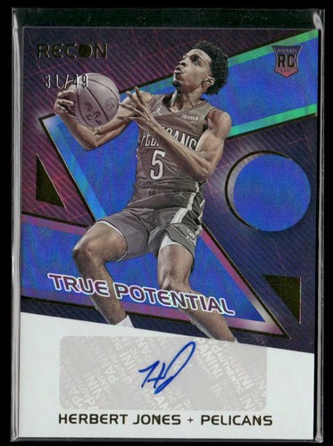 2021-22 Panini Recon #TPS-HBJ Herbert Jones True Potential Signatures Blue #/49 - Afbeelding 1 van 2