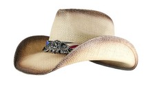 Western Outback Cowboy Hat Men's Women's Style Classic Straw Western Cowgirl ...