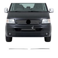 Grillleisten KüHlergrill Leiste FüR VW Transporter T5 2003-10 Edelstahl Chrom 2X