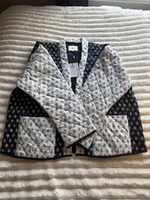 JDY Printed Quilted Jacket – Black/White (Multi).